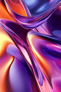 炫彩流体抽象艺术图案