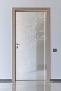 简约艺术玻璃室内房门