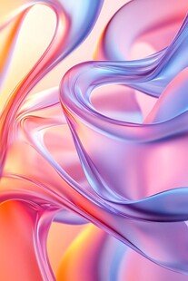 梦幻绚丽流体艺术图案