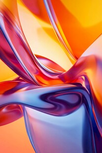 流动炫彩的抽象液态纹理