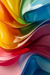 绚丽多彩流体艺术背景图
