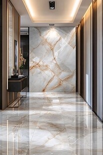 奢华大理石走廊室内美景