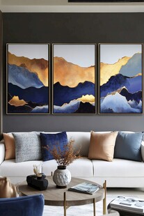 现代客厅装饰画与软装搭配