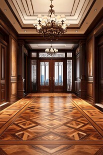 豪华木质走廊尽显典雅格调