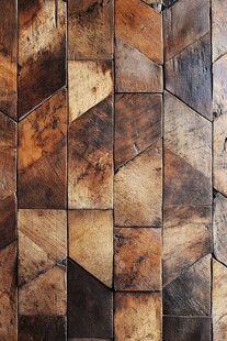 复古木纹拼贴墙面纹理