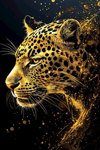 金色豹影 尽显野性魅力