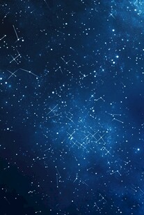 梦幻星空星座背景图