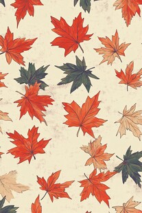 秋季枫叶图案背景纹理