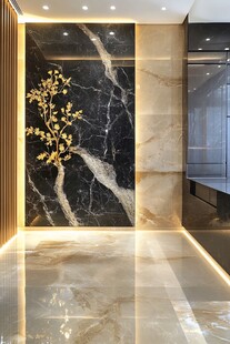 奢华大理石玄关艺术装饰