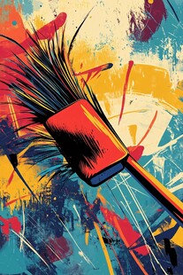 多彩画笔绘就艺术风采