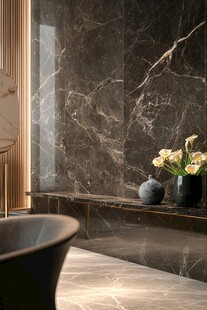 奢华大理石浴室优雅景致