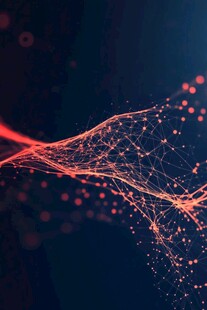 科技感流动线条粒子背景