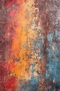 斑驳多彩的复古墙面纹理