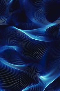 蓝色动感线条抽象背景图