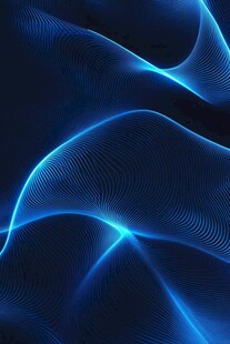 蓝色动感光线抽象背景图