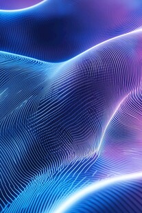 梦幻蓝紫线条波浪背景图