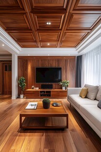中式客厅 木质元素尽显温馨
