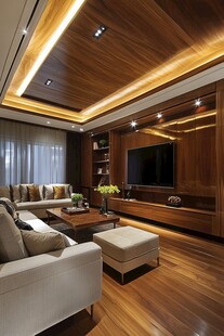 现代简约风温馨客厅空间