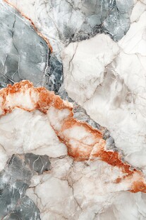 灰白橙相间大理石纹理