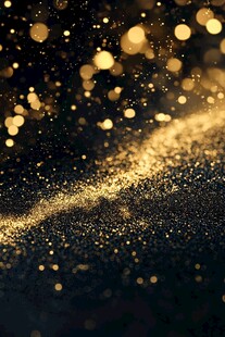 金色闪耀粒子背景特效