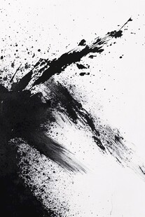 墨韵飞溅抽象背景图