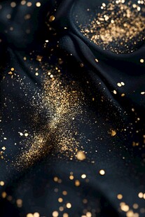 黑金闪光布料纹理特写