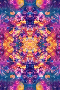 梦幻绚丽的宇宙对称图案
