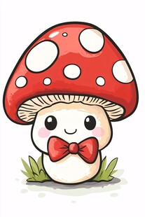 可爱蘑菇小精灵