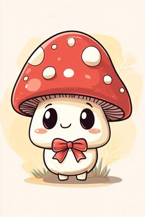 可爱蘑菇小精灵