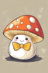 可爱蘑菇小精灵