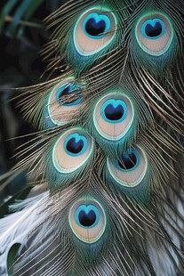 绚丽孔雀羽 尽显自然之美