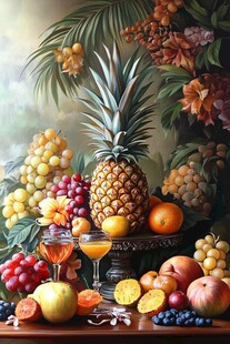 缤纷水果静物艺术摆拍