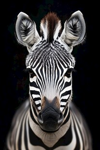 特写斑马 黑白条纹的魅力