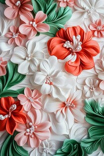 立体花卉装饰图案