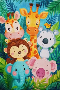 森林中的可爱动物大集合