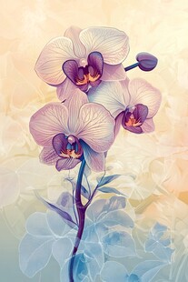 梦幻紫兰绽放