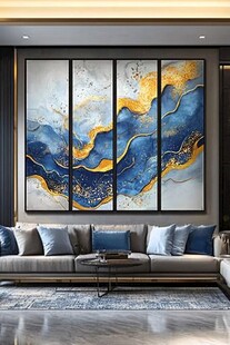 现代客厅的艺术装饰画
