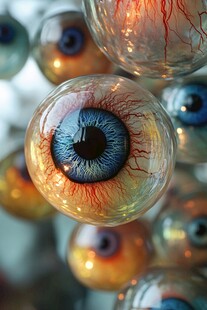 逼真眼球造型玻璃工艺品