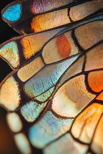 蝶翼的绚丽微观世界