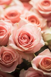 粉色玫瑰绽放的美丽瞬间