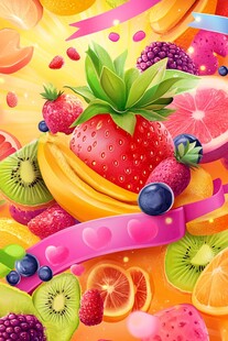 缤纷水果盛宴 活力满满
