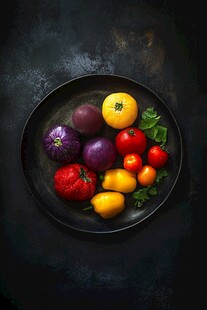 多彩番茄装盘 清新又诱人