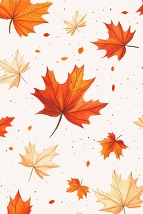秋日枫叶图案背景图