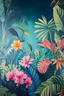 梦幻热带植物花卉景观