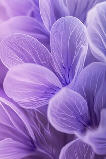 梦幻紫色花瓣特写