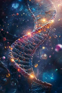 梦幻DNA结构在宇宙空间