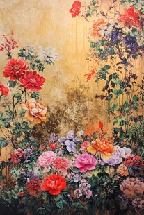 繁花似锦的梦幻花卉图景