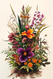 缤纷多彩花卉艺术插花
