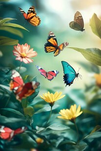 蝶舞花丛间 邂逅自然之美