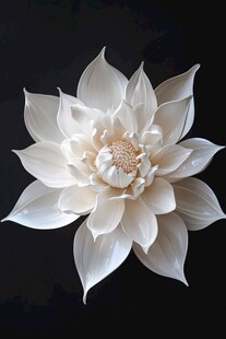 白色优雅莲花特写